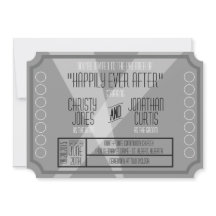 Old Hollywood Ticket Style Einladung