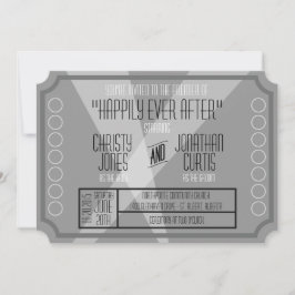 Old Hollywood Ticket Style Einladung