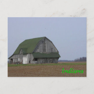 Old Indiana Barn Postkarte