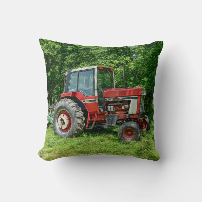 Old International Traktor Kissen (Vorderseite)