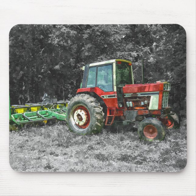 Old International Traktor Painterly Mousepad (Vorne)