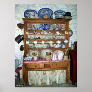 Old Irish Dresser Poster oder Print