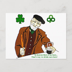 Old Irish Drink Postcard Postkarte