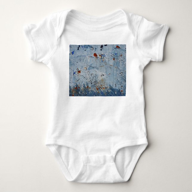 Old Iron Blue Stain Corrode Baby Strampler (Vorderseite)