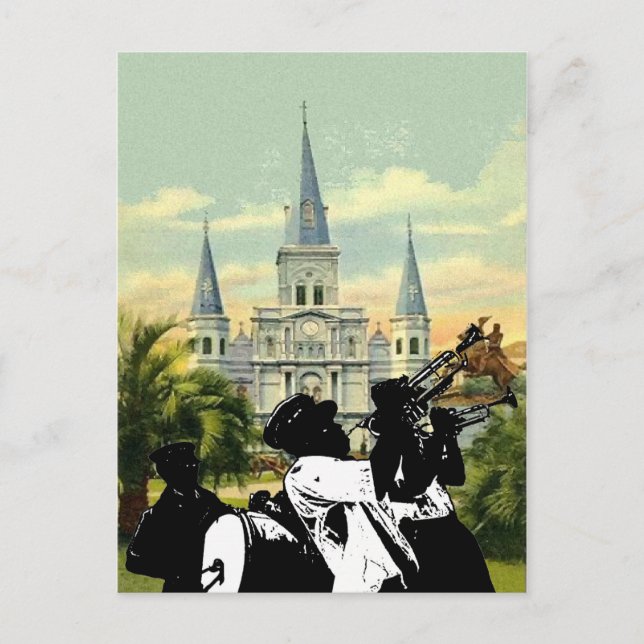 Old Jackson Square Postkarte (Vorderseite)