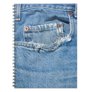 Old Jeans Notebook (80 B&W-Seiten) Notizblock
