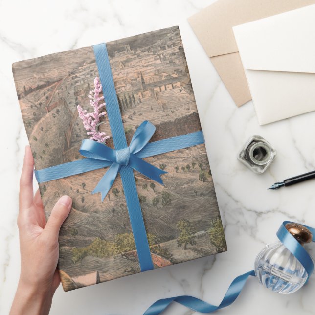 Old Jerusalem Israel Map (1853)  Geschenkpapier (Schenken)