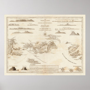 Old Jungfrau Islands Map (1775) St Thomas, St Croi Poster
