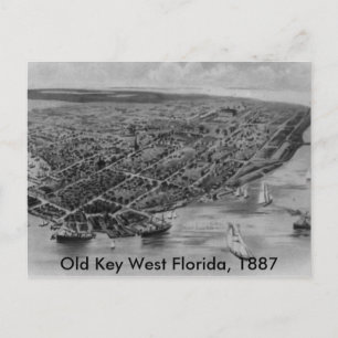 Old Key West Florida Post Card, 1887 Postkarte