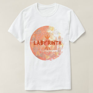 Old Labyrint anpassbarer Text rund um mandala T-Shirt