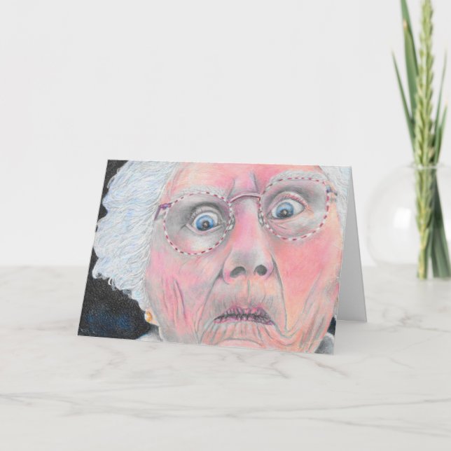Old Lady Birthday Card Karte (Vorderseite)