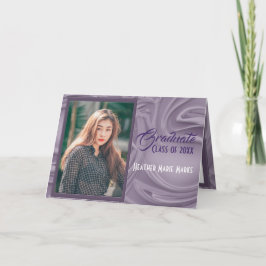 Old Lavender Abschluss Foto Party Einladung