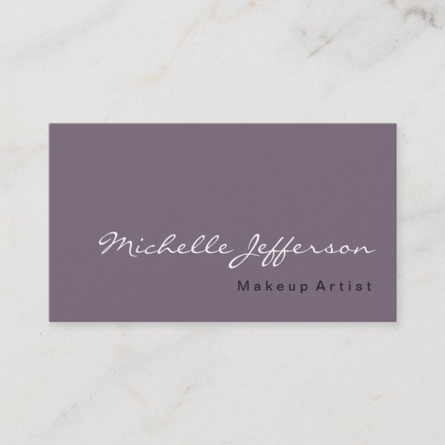 Old Lavender Grayish Violet Business Card Visitenkarte (Vorderseite)