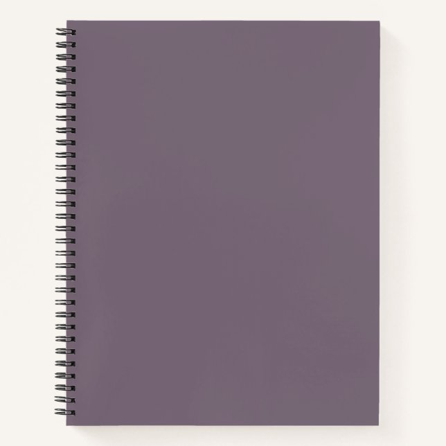 Old Lavender Solid Color Notizbuch (Vorderseite)