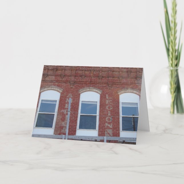 Old Legion Building in Brighton, Iowa Karte (Vorderseite)