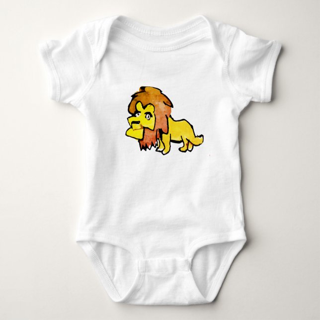 Old Lion Baby Strampler (Vorderseite)