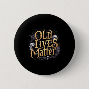 Old Lives Retro Horror Click Rock Art Design Button