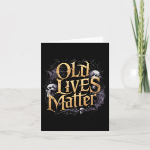 Old Lives Retro Horror Click Rock Art Design Karte