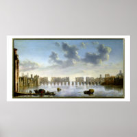 Old London Bridge (oil), c.1630