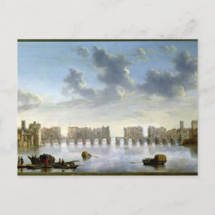 Old London Bridge (oil), c.1630 Postkarte