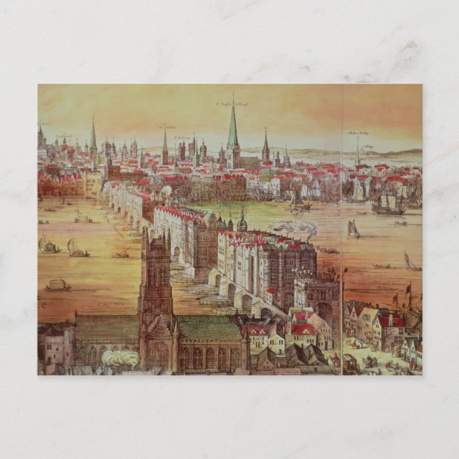 Old London Bridge Postkarte (Vorderseite)