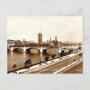 Old London Postcard - Lambeth Bridge Postkarte