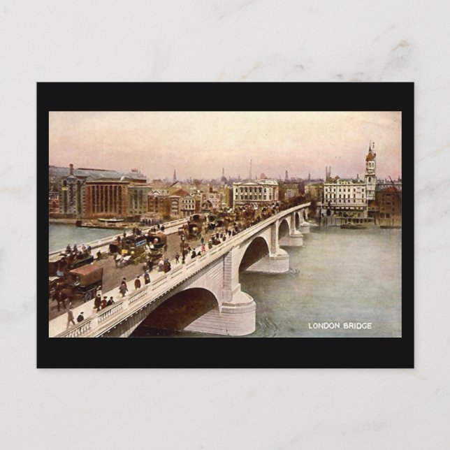Old London Postcard - London Bridge Postkarte (Vorderseite)