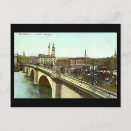 Old London Postcard - London Bridge Postkarte