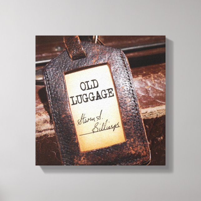 "Old Luggage" Leinwand Wrap Poster (Vorderseite)