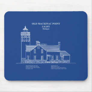 Old Mackinac Point Light - Michigan - AD Mousepad