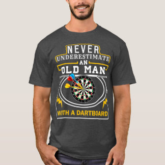 OLD MAN Darts Thirt Cool Opa Geschenk Dart Men T-Shirt