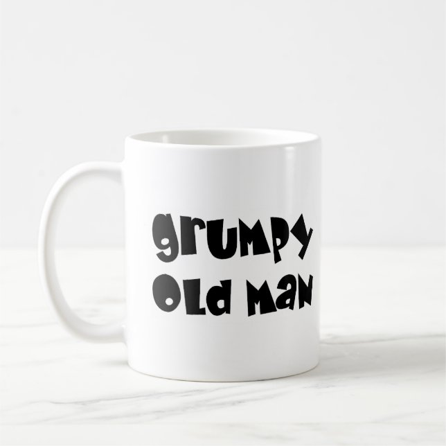 old man grumpy kaffeetasse (Links)