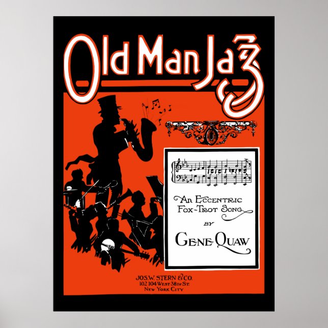 Old Man Jazz, Ein exzentrisches Foxtrot-Lied Poster (Vorne)