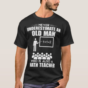 Old Man Mathe Pferd Redewendungen cool T-Shirt