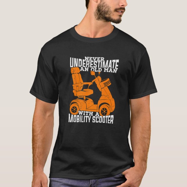 Old Man Mobility Scooter Premium T-Shirt (Vorderseite)
