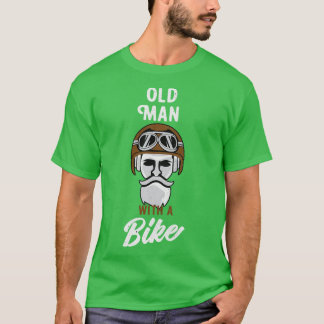 Old Man Motorrad Club Vintag Grunge Biker T-Shirt