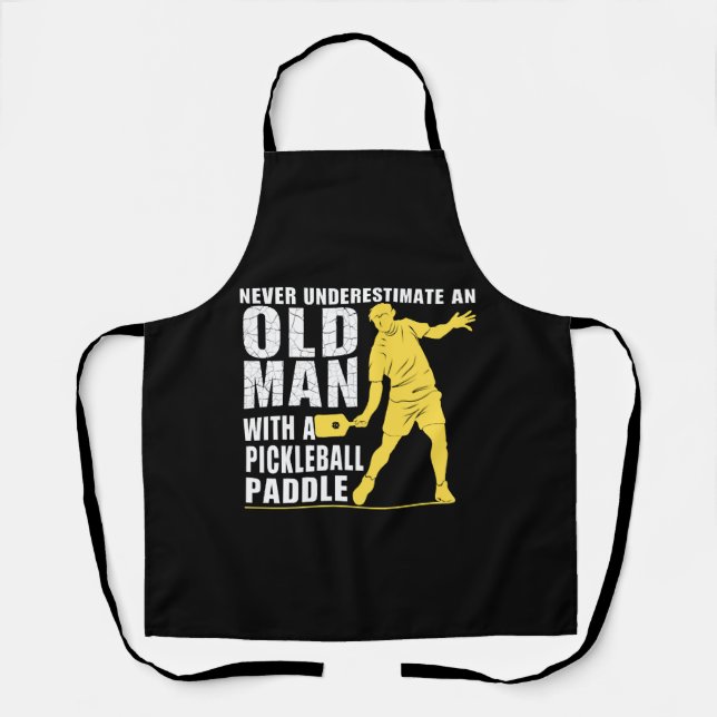 Old Man Pickleball Schürze (Vorderseite)