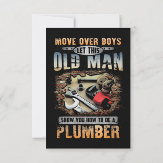 Old Man Plumber Karte