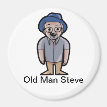 Old Man Steve Magnet