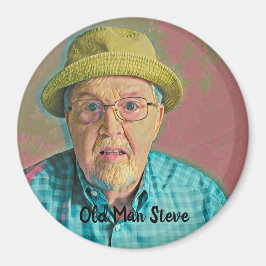 Old Man Steve Ventilatormagnet Magnet