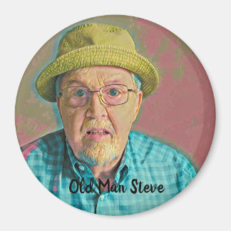 Old Man Steve Ventilatormagnet Magnet