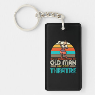Old Man Who Lieben Theater Schlüsselanhänger