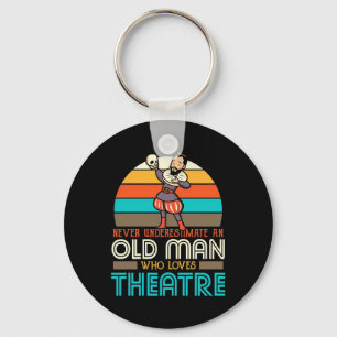 Old Man Who Lieben Theater Schlüsselanhänger