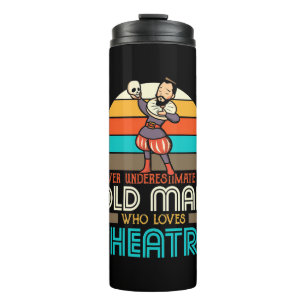 Old Man Who Lieben Theater Thermosbecher