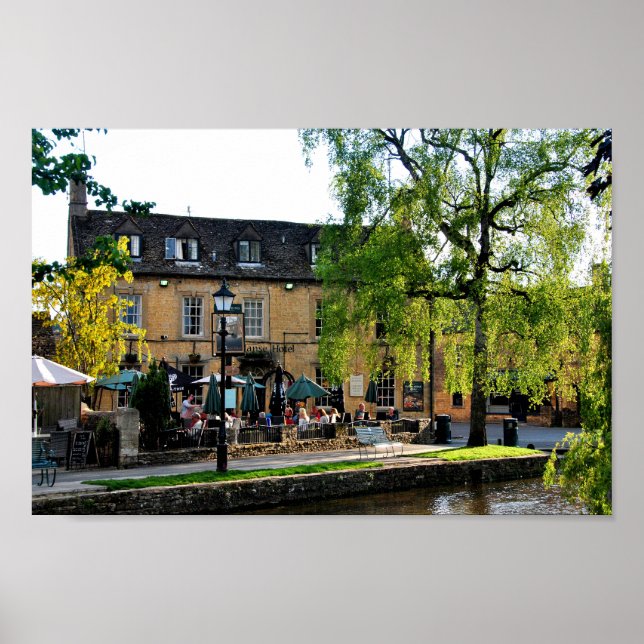 Old Manse Hotel Bourton auf dem Wasser Cotswolds Poster (Vorne)