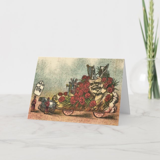 Old Mardi Gras Float 1 Karte (Vorderseite)