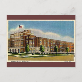 Old Methodist Hospital in Gary, Indiana Postkarte