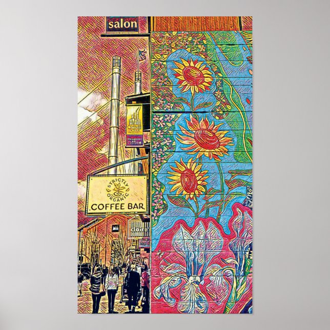 Old Mill District Bend, Oregon Art Print Poster (Vorne)