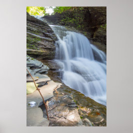 Old Mill Falls, Robert H Treman Staat Park, NY Poster
