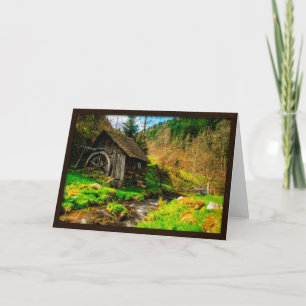Old Mill Greeting Card Karte